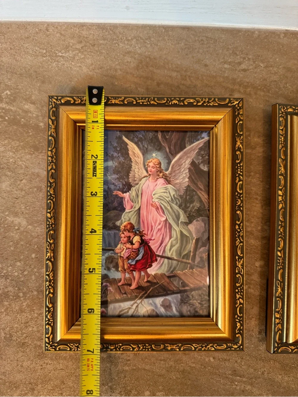2 Gold Frame Guardian Angel pictures